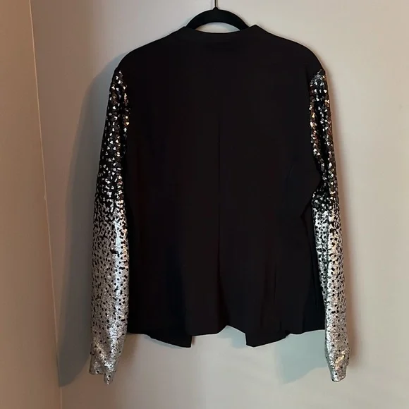 Black Sparkly Sequin Womans Blazer 😛 - Picture 5 of 7